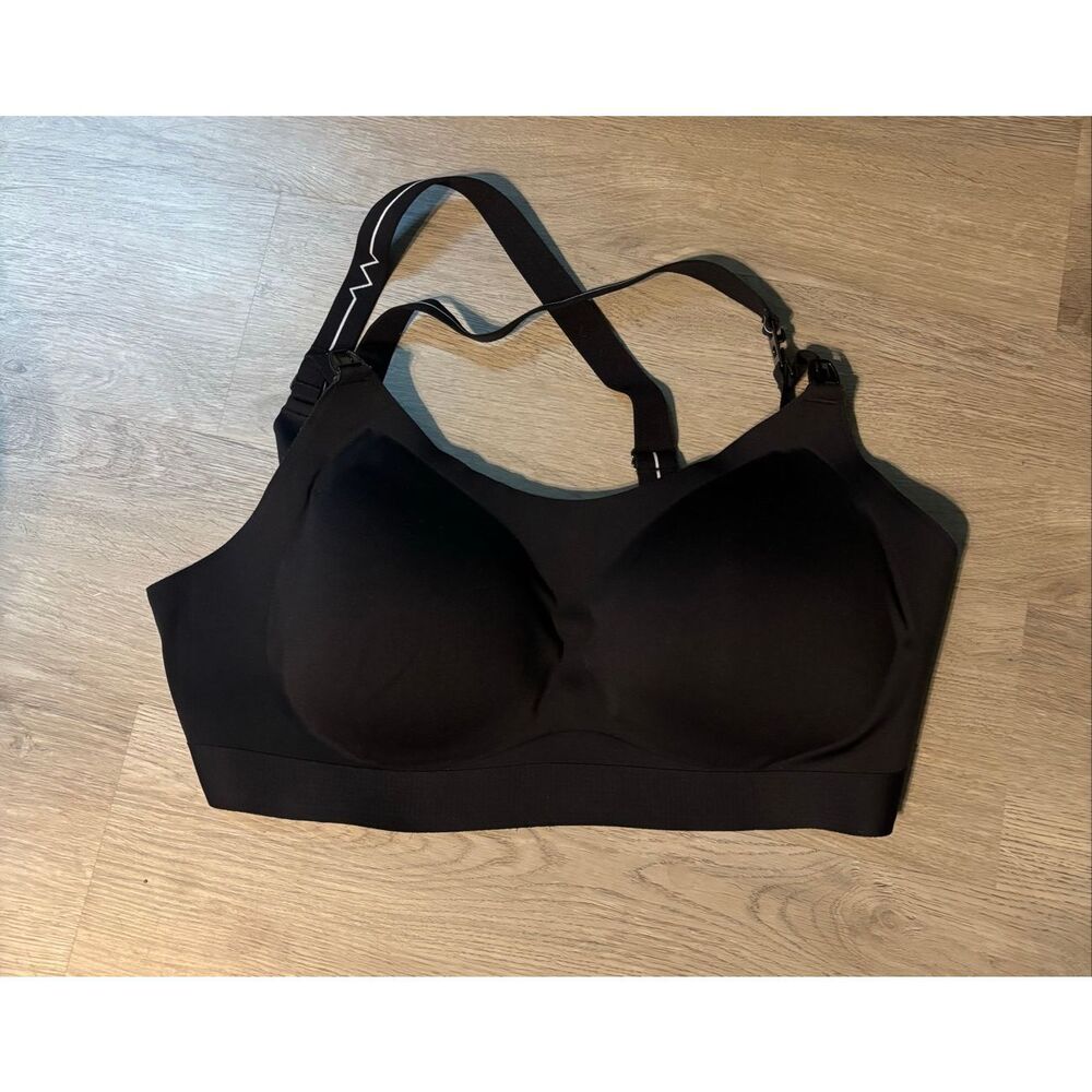 Momcozy Padded Black Nursing Bra Size XL Plus